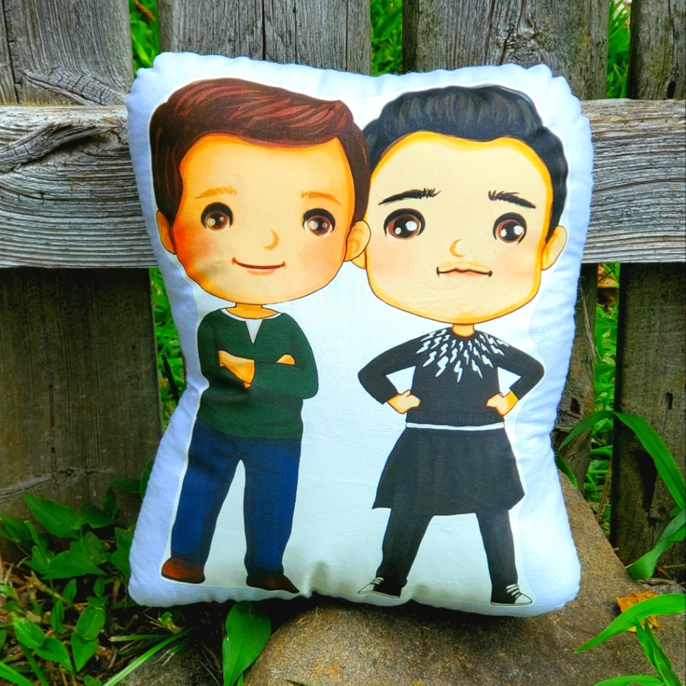 Schitt's Creek David and Patrick Pillow Pal. New.